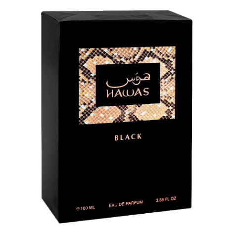 Rasasi Hawas Black For Him, Eau De Parfum, 100ml